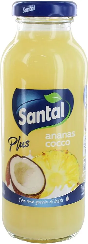 Հյութ արքայախնձորի և կոկոսի «Santal Plus» 250մլ