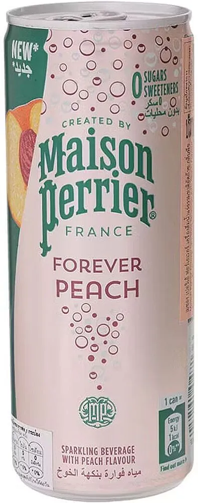 Բնական գազավորված ըմպելիք դեղձի «Maison Perrier» 250մլ
