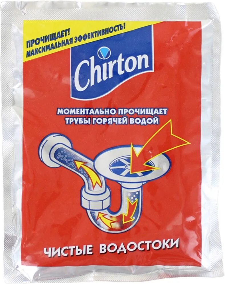 Մաքրող միջոց կոյուղու խողովակների «Chirton» 80գ