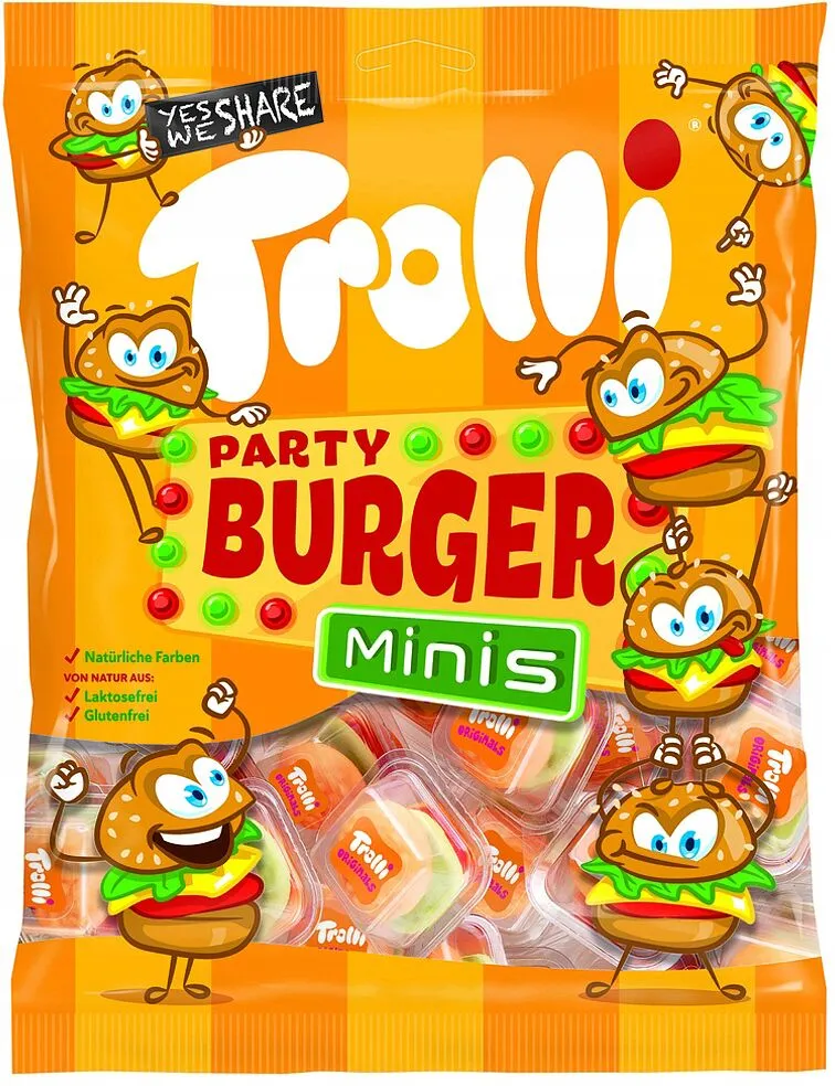 Դոնդողե կոնֆետներ «Trolli Party Burger Minis» 170գ