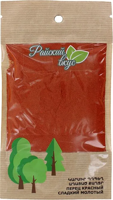 Պղպեղ կարմիր, քաղցր աղացած «Райский Вкус» 50գ 