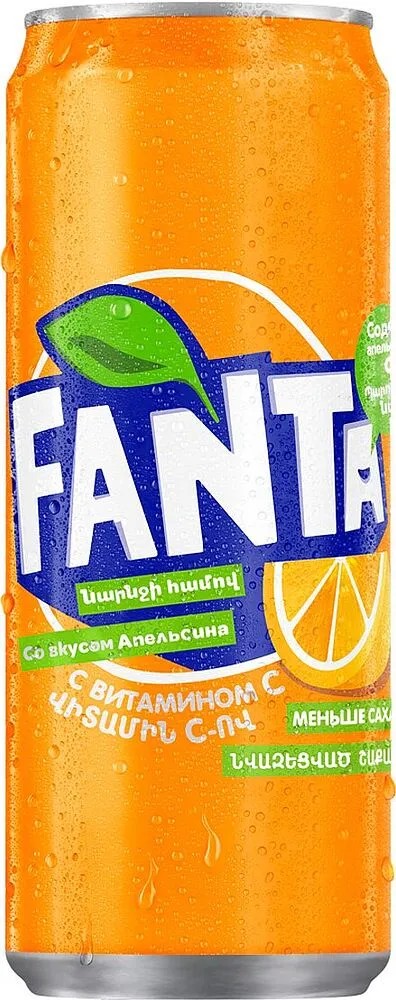 Զովացուցիչ գազավորված ըմպելիք նարնջի «Fanta» 0.33լ
