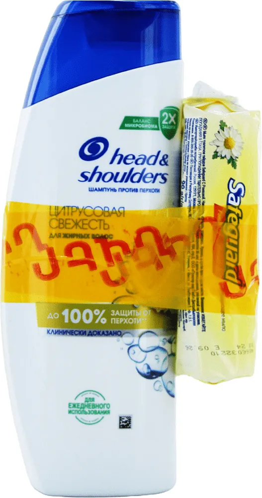Շամպուն և օճառ «Head & Shoulders Safeguard» 2 հատ