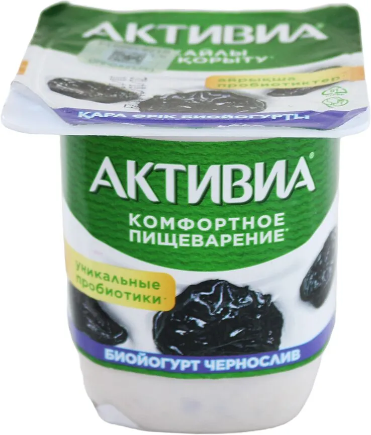 Բիոյոգուրտ սալորաչրով «Danone Активиа» 110գ, յուղայնությունը` 3%
