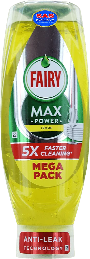 Սպասք լվանալու հեղուկ «Fairy Max Power Lemon» 730մլ
