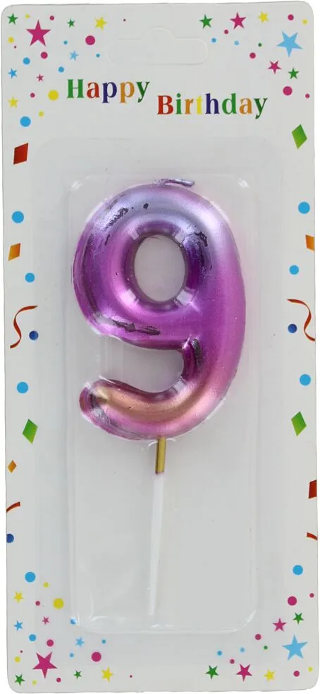 Մոմ ծննդյան «Happy Birthday» N9
