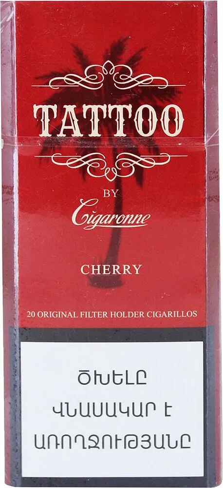 Սիգարիլա «Cigaronne Tattoo Superslims Cherry»