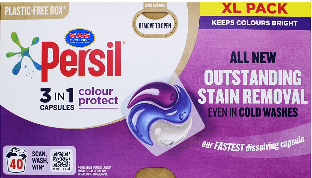 Լվացքի պարկուճներ գունավոր «Persil Colour Protect» 40 հատ