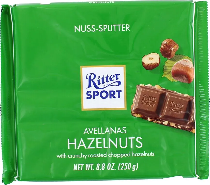 Շոկոլադե սալիկ պնդուկով «Ritter Sport» 250գ