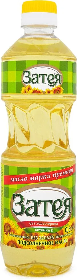 Ձեթ արևածաղկի «Затея» 500մլ
