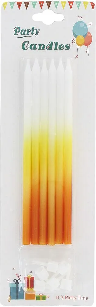 Մոմ ծննդյան «Party Candles» 6 հատ