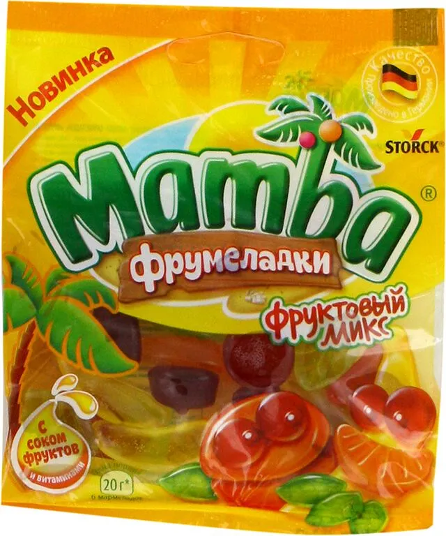 Դոնդողե կոնֆետներ «Mamba» 72գ