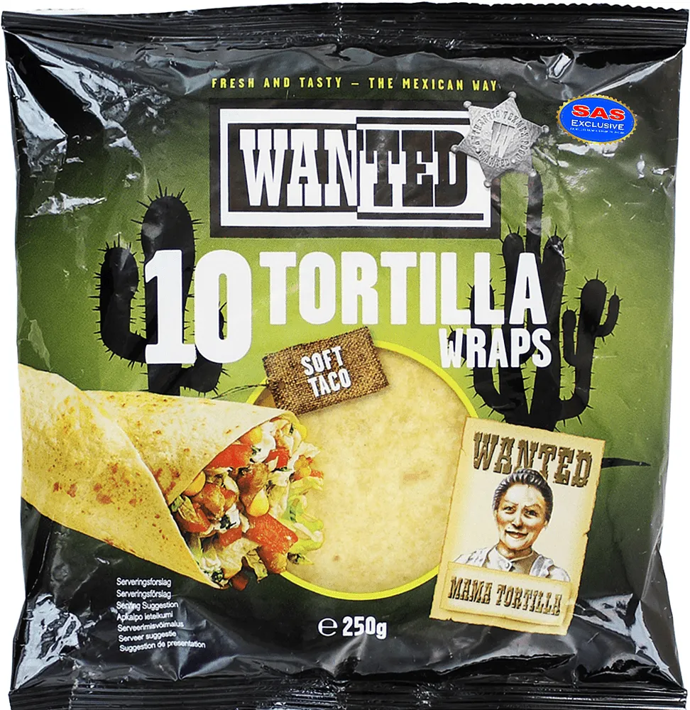 Լոշիկներ մինի «Wanted Tortilla» 250գ, 15սմ