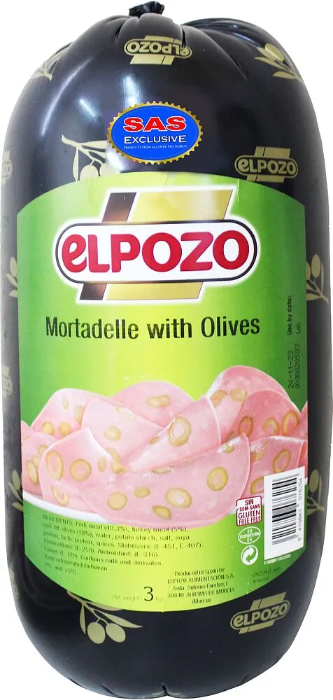 Երշիկ ձիթապտղով «Elpozo Mortadelle»