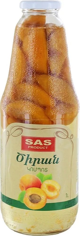 Կոմպոտ ծիրանի «SAS Product» 1լ