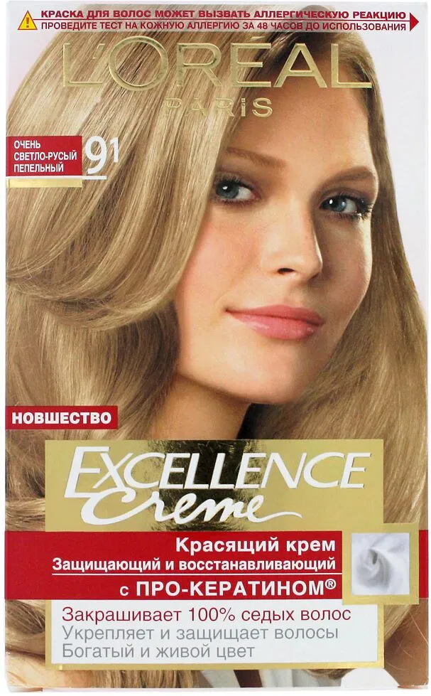 Մազի ներկ «L'Oreal Paris Excellence Crème» №9.1 