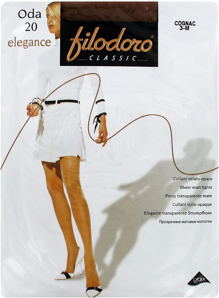 Զուգագուլպա «Filodoro Elegance Oda 20 Den N3» Կոնյակ