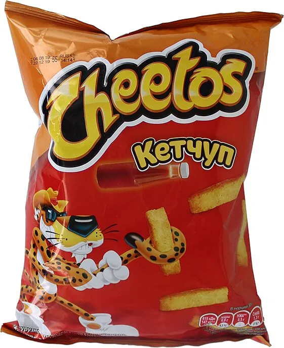 Եգիպտացորենի ձողիկներ կետչուպի «Cheetos» 55գ
