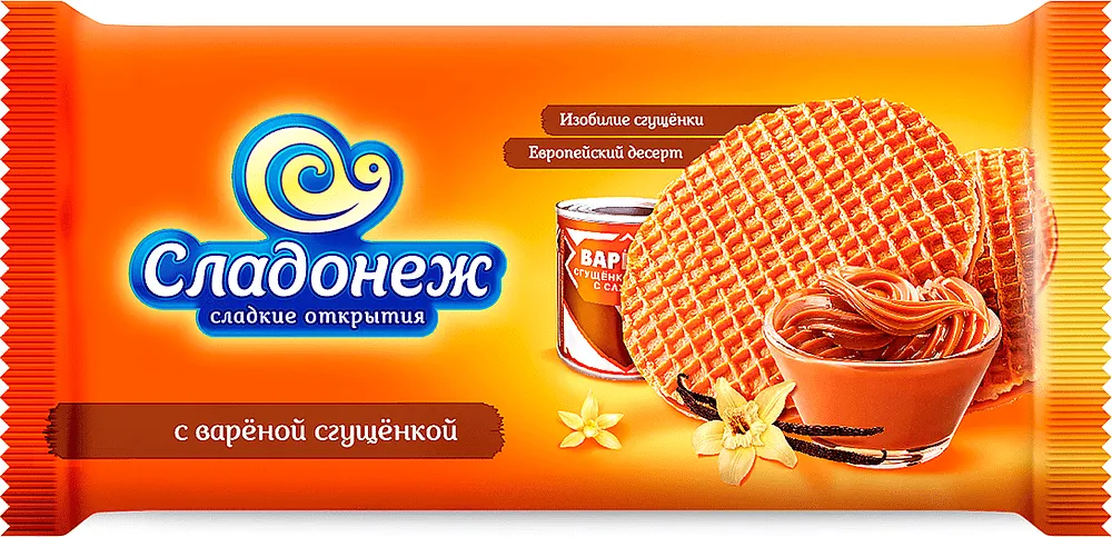 Վաֆլի խտացրած կաթի միջուկով «Сладонеж» 240գ