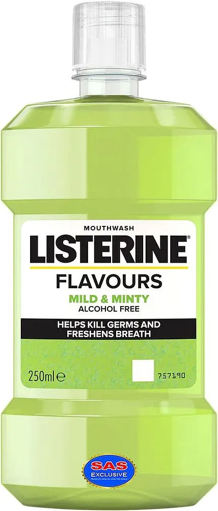 Բերանի խոռոչի ողողման հեղուկ «Listerine Mild & Minty» 250մլ