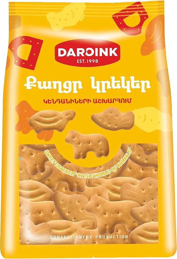Կրեկերներ քաղցր «Դարոյնք Կենդանիների Աշխարհ» 300գ