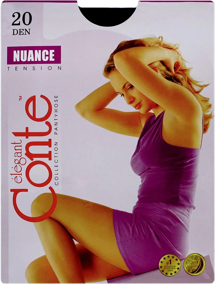 Զուգագուլպա սև «Conte Elegant Nuance 20 Den N5» 
