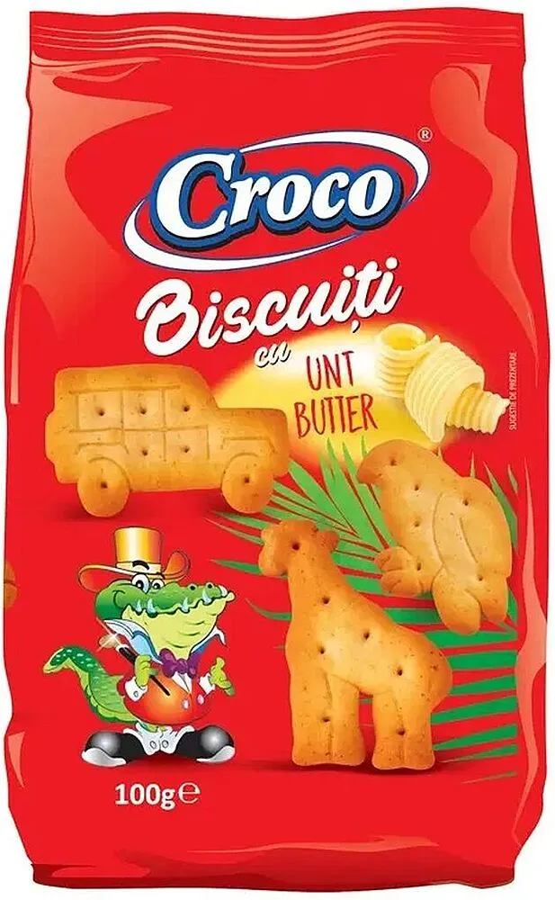 Թխվածքաբլիթ կարագով «Croco» 100գ