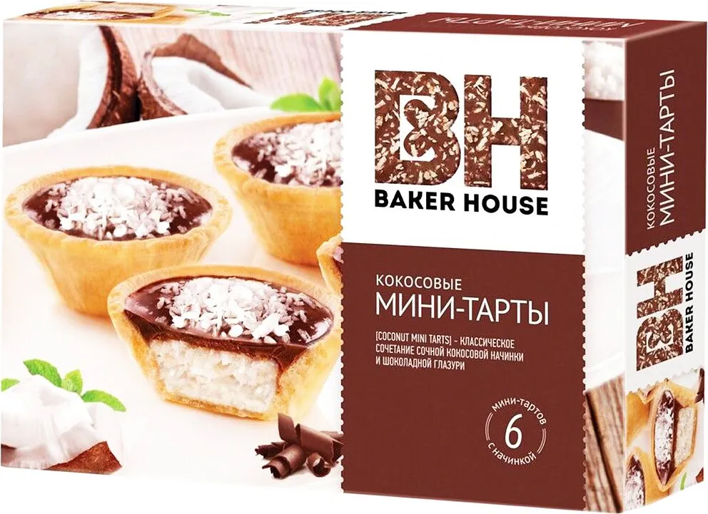 Տարտ մինի կոկոսի միջուկով «Baker House» 240գ