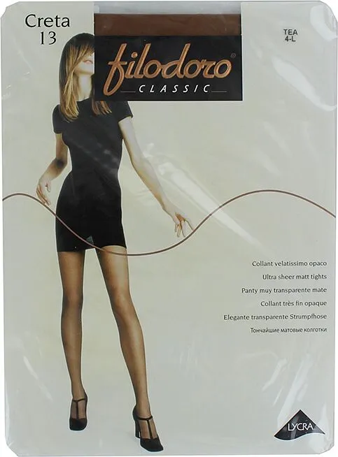 Զուգագուլպա թեյի գույն «Filodoro Classic Creta 13 Den N4» 