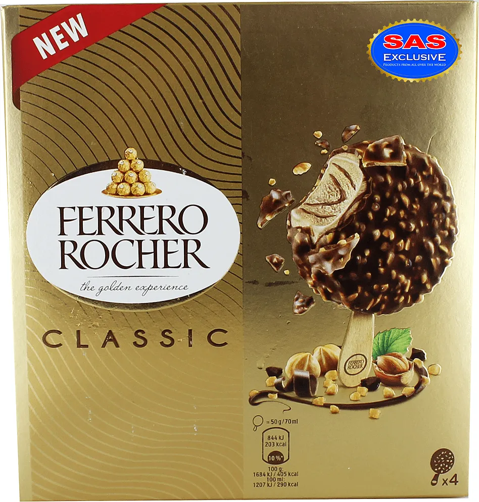 Պաղպաղակ կակաոյով և պնդուկով «Ferrero Rocher Classic» 200գ
