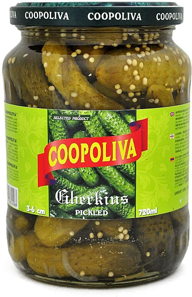 Կորնիշոններ մարինացված «Coopoliva» 720գ