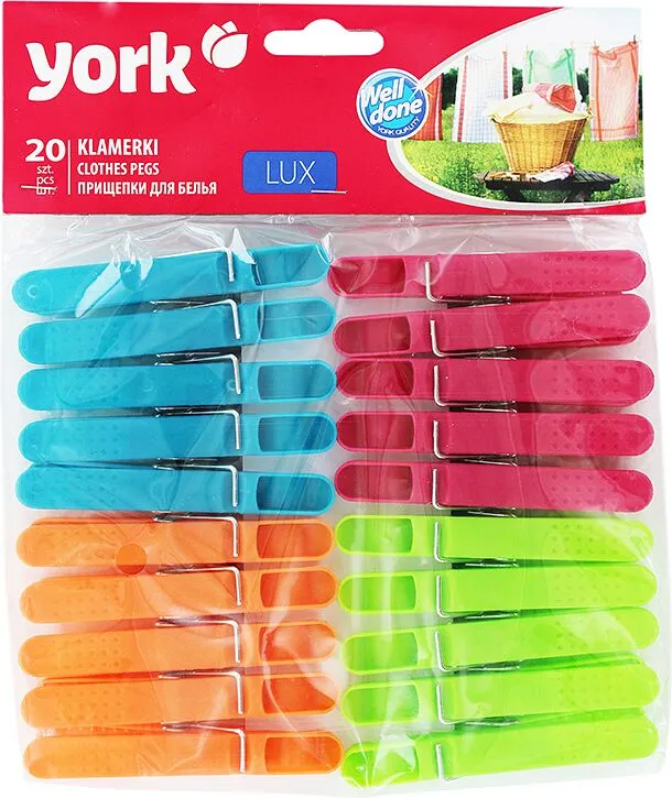 Լվացքի ամրակների հավաքածու «York Lux» 20հատ