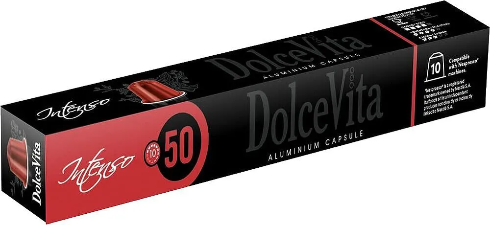 Պատիճ սուրճի «DolceVita Intenso» 55գ
