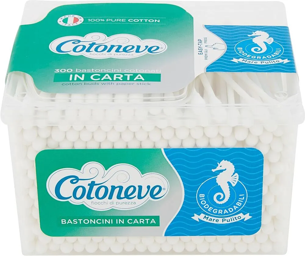 Բամբակյա փայտիկներ «Cotoneve» 300 հատ