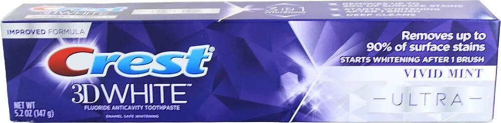 Ատամի մածուկ «Crest 3D White» 147գ