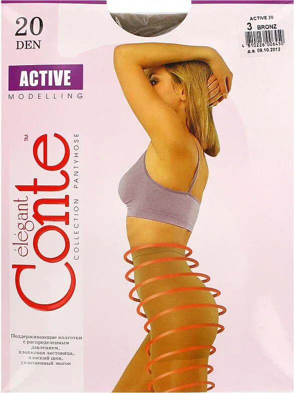 Զուգագուլպա բրոնզագույն «Conte Elegant Active 20 Den N3» 
