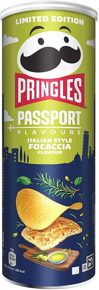 Չիպս ֆոկաչչայի համով «Pringles Passport» 165գ