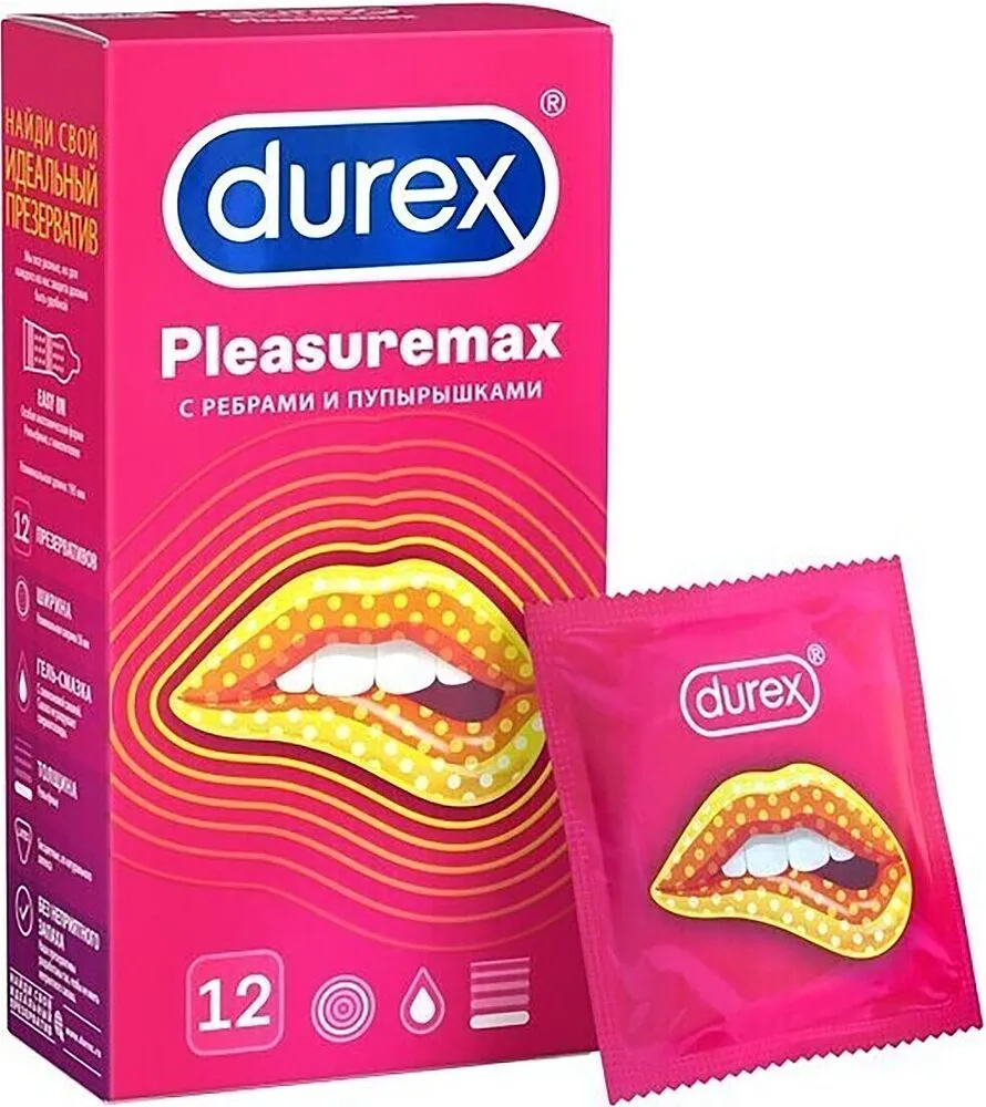 Պահպանակ «Durex Pleasuremax» 12հատ