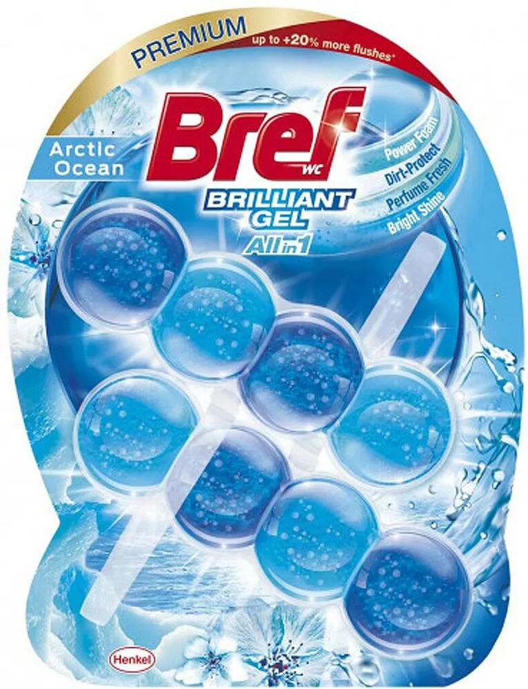 Զուգարանակոնքի մաքրող միջոց «Bref Brilliant» 2*42գ