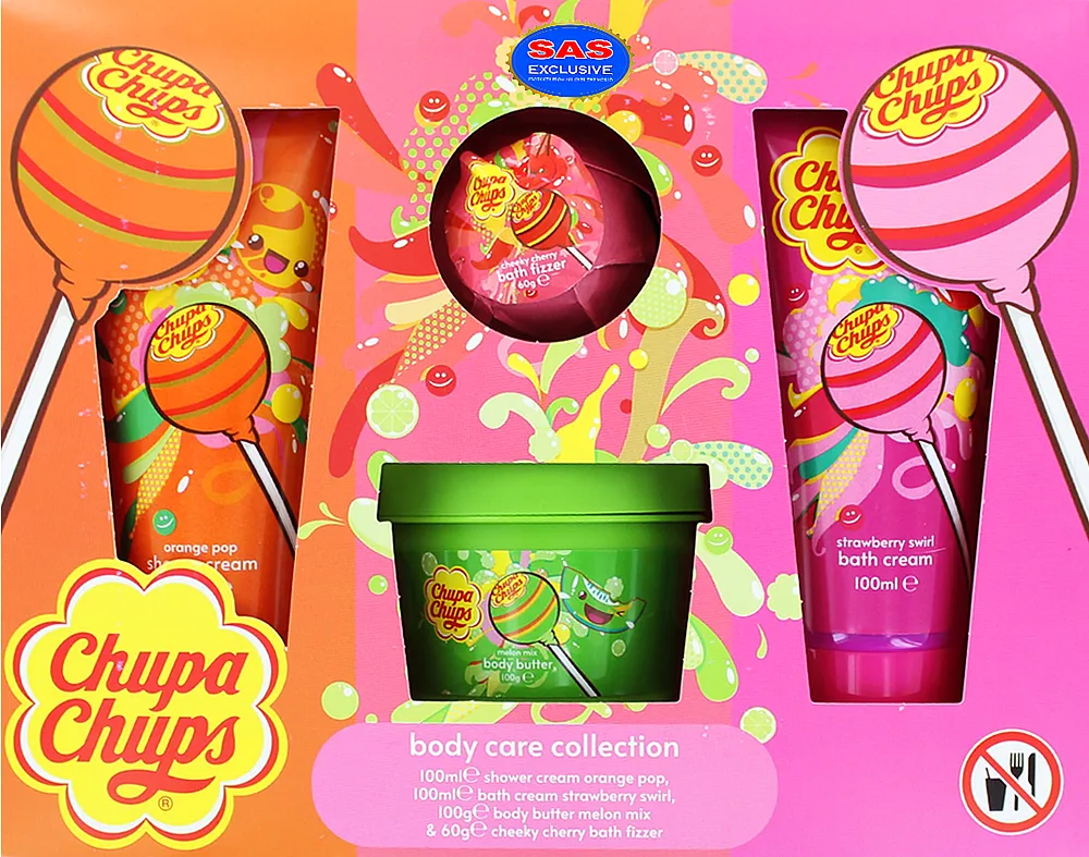 Մարմնի խնամքի հավաքածու մանկական «Chupa Chups» 4 հատ