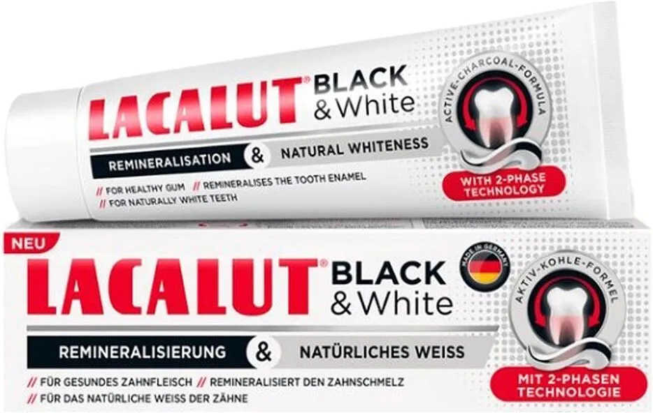 Ատամի մածուկ «Lacalut Black & White»75մլ