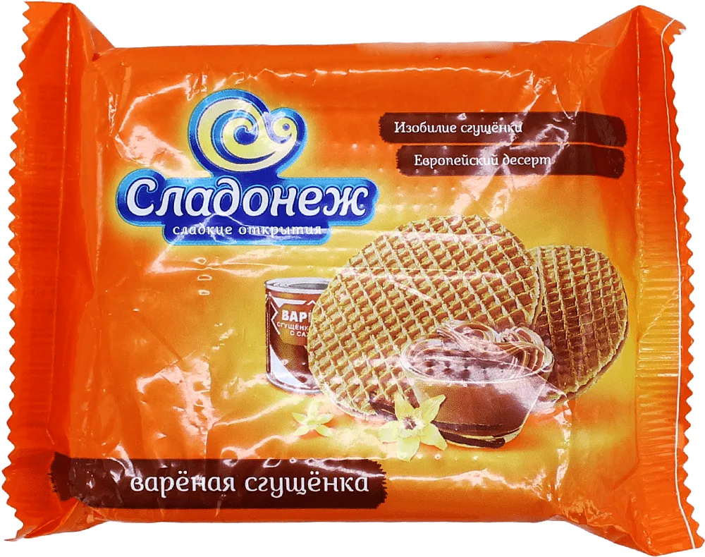 Վաֆլի եփած խտացրած կաթով «Сладонеж» 120գ

