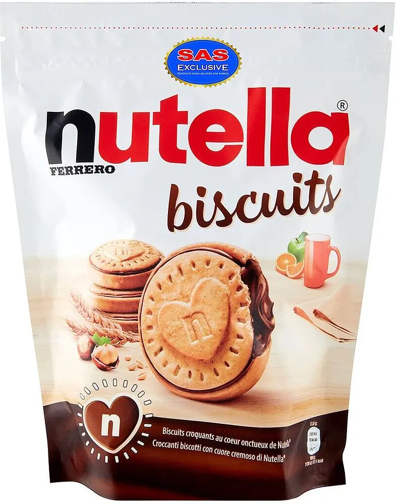 Թխվածքաբլիթ շոկոլադե կրեմով «Ferrero Nutella» 304գ