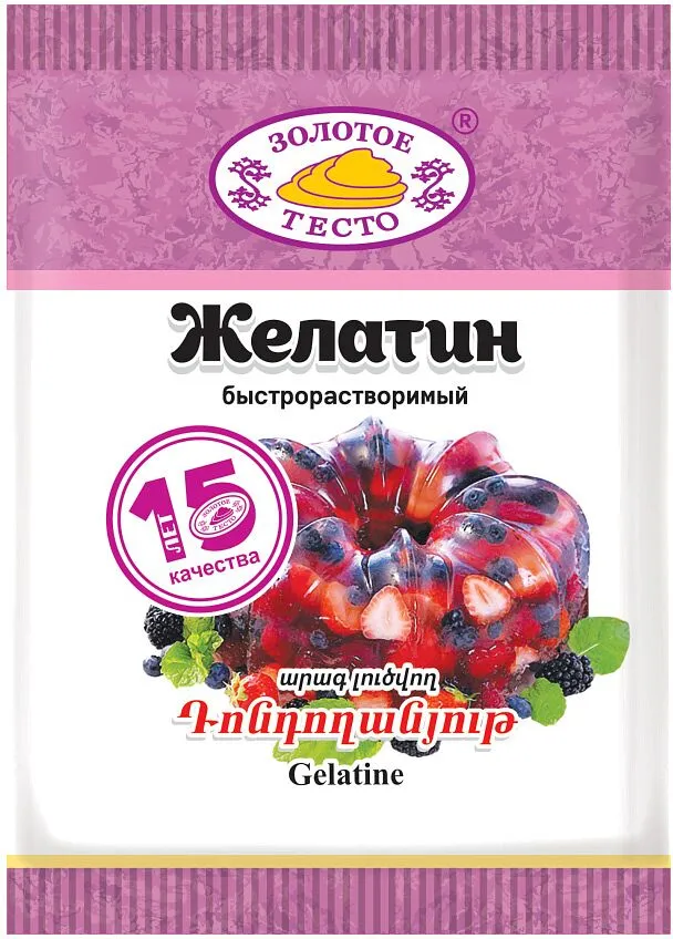 Դոնդողանյութ «Золотое Тесто» 10գ