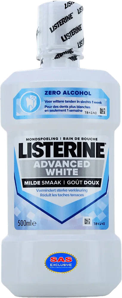 Բերանի խոռոչի ողողման հեղուկ «Listerine Advanced White» 500մլ