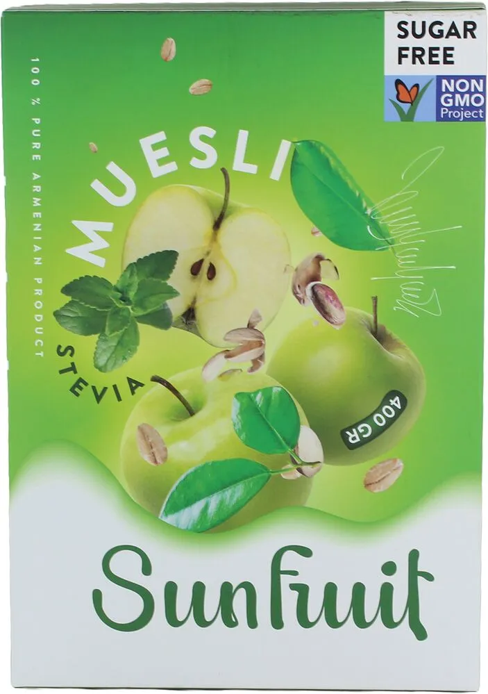 Մյուսլի մատչա «Sunfruit Stevia» 400գ