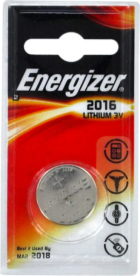 Լիթումային մարտկոց «Energizer CR2016 3V» 1հատ