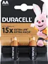 Էլեկտրական մարտկոց «Duracell AA 1.5V» 2 հատ
