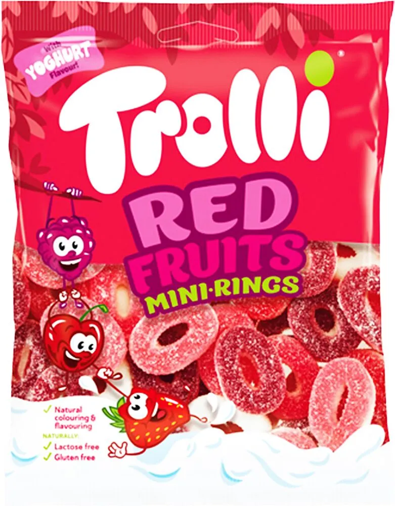 Դոնդողե կոնֆետներ «Trolli Red Fruits» 100գ