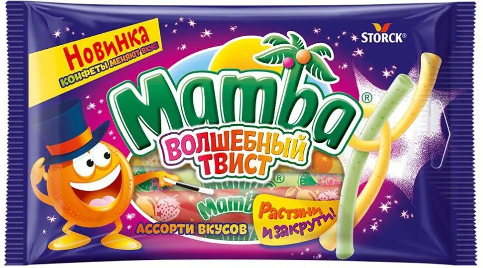 Մաստակ-կոնֆետ մրգային «Mamba» 70գ 
 